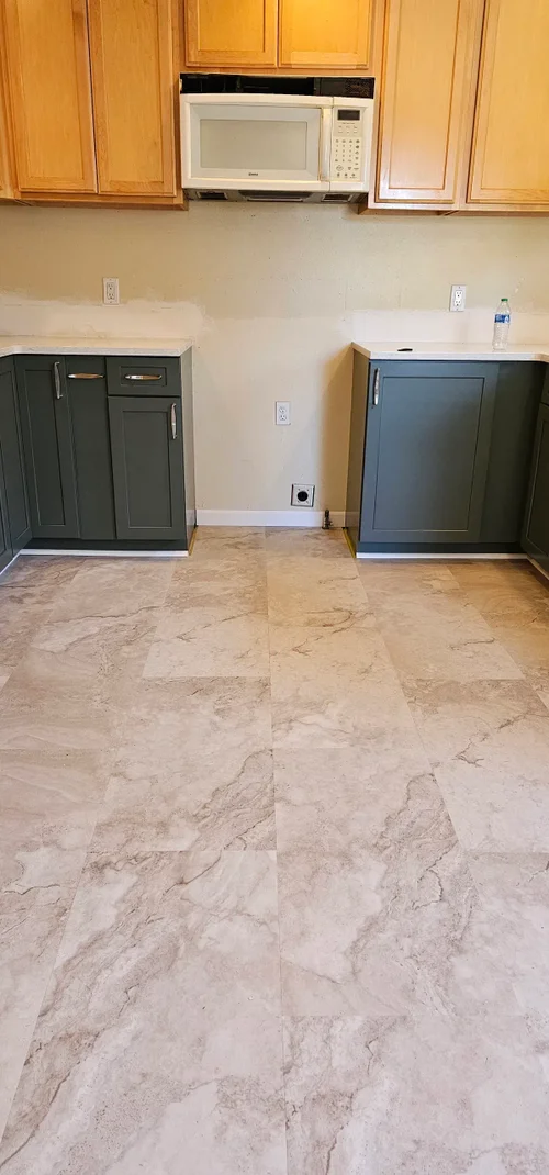 Tiled floor